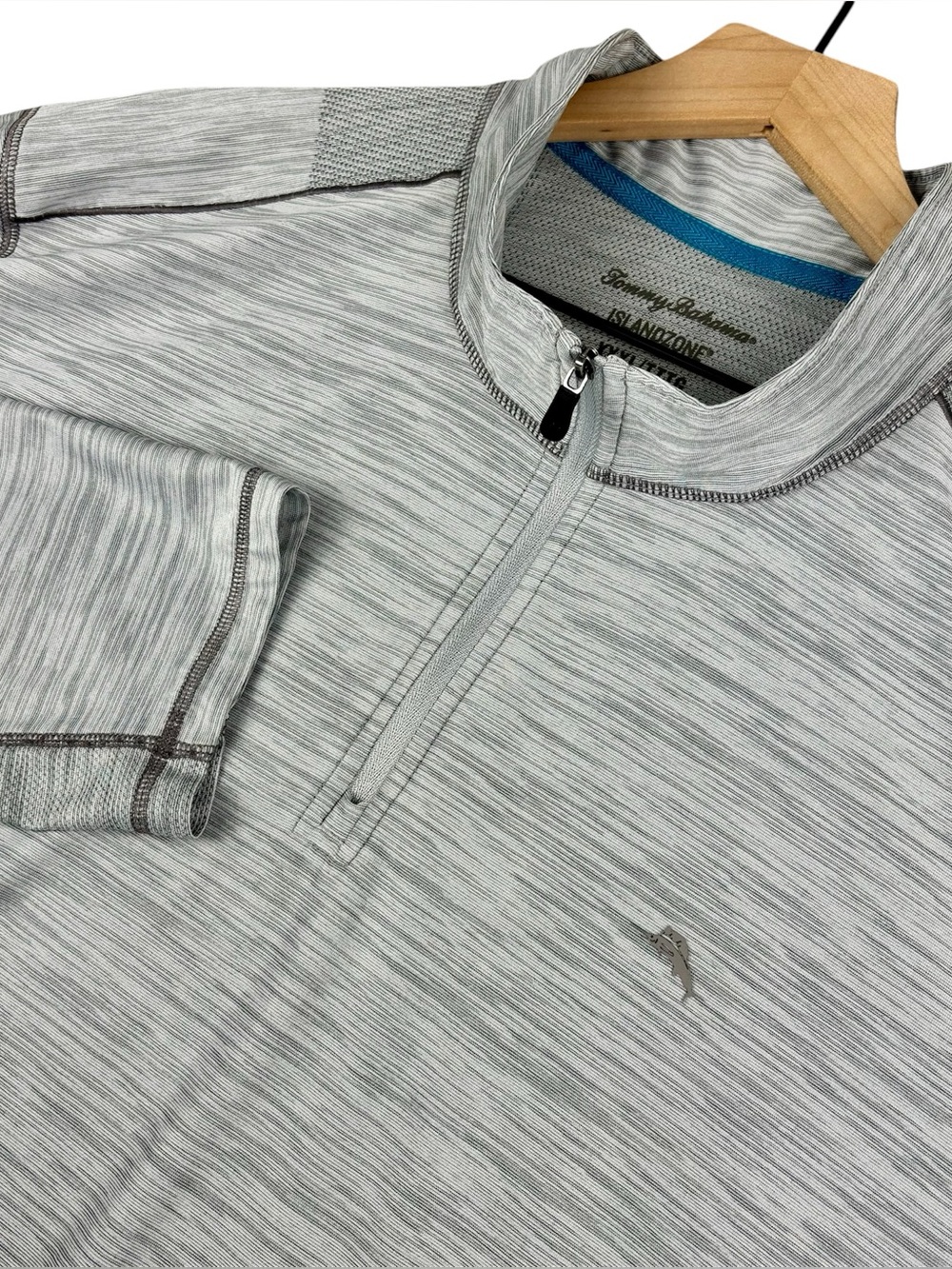 Tommy Bahama 1/2 Zip Pullover Men XXXL Gray IslandZone Palm‎ Coast Golf